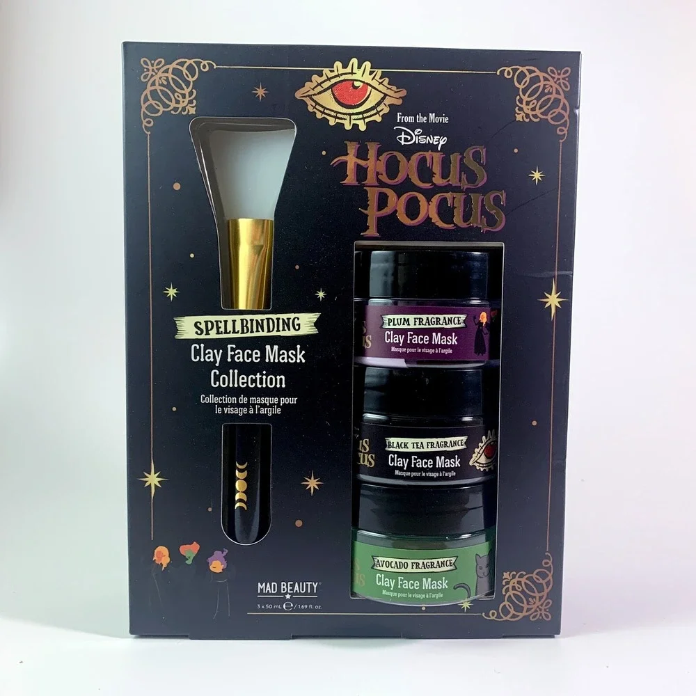 Disney Hocus Pocus Spellbinding‎ 3x Clay Face Mask Collection w/ Applicator